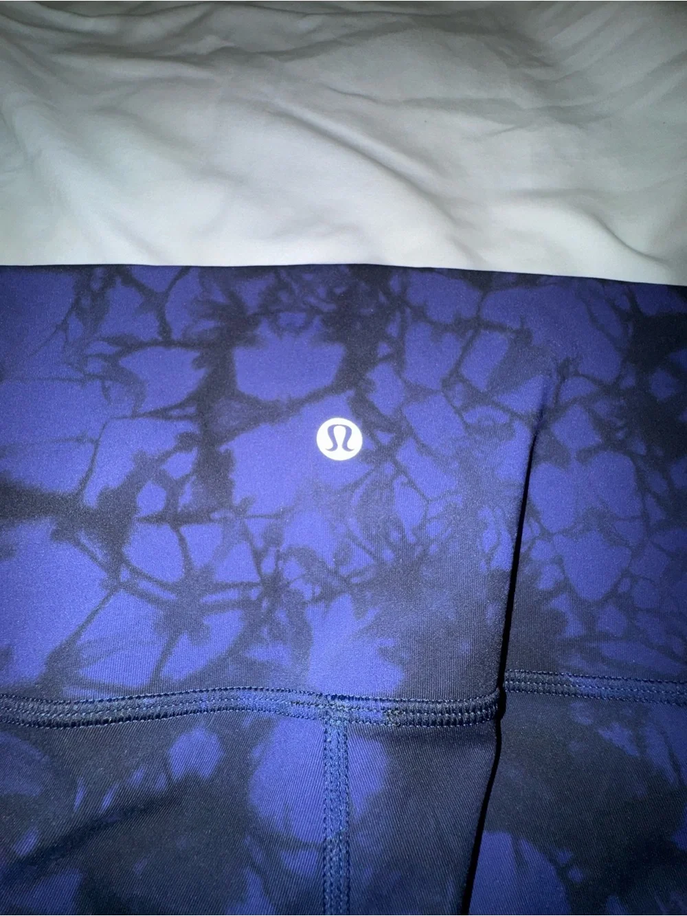 lululemon athletica Navy and Black Tie-Dye Leggings